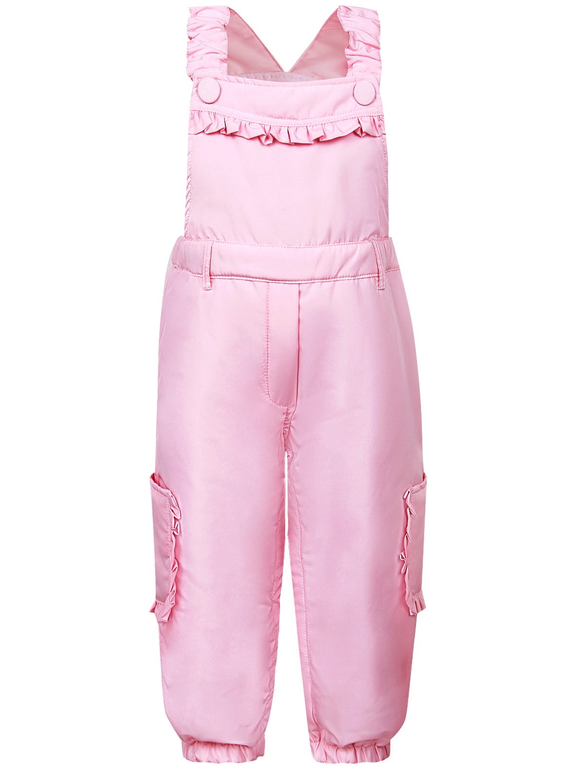 Утепленный полукомбинезон с оборками