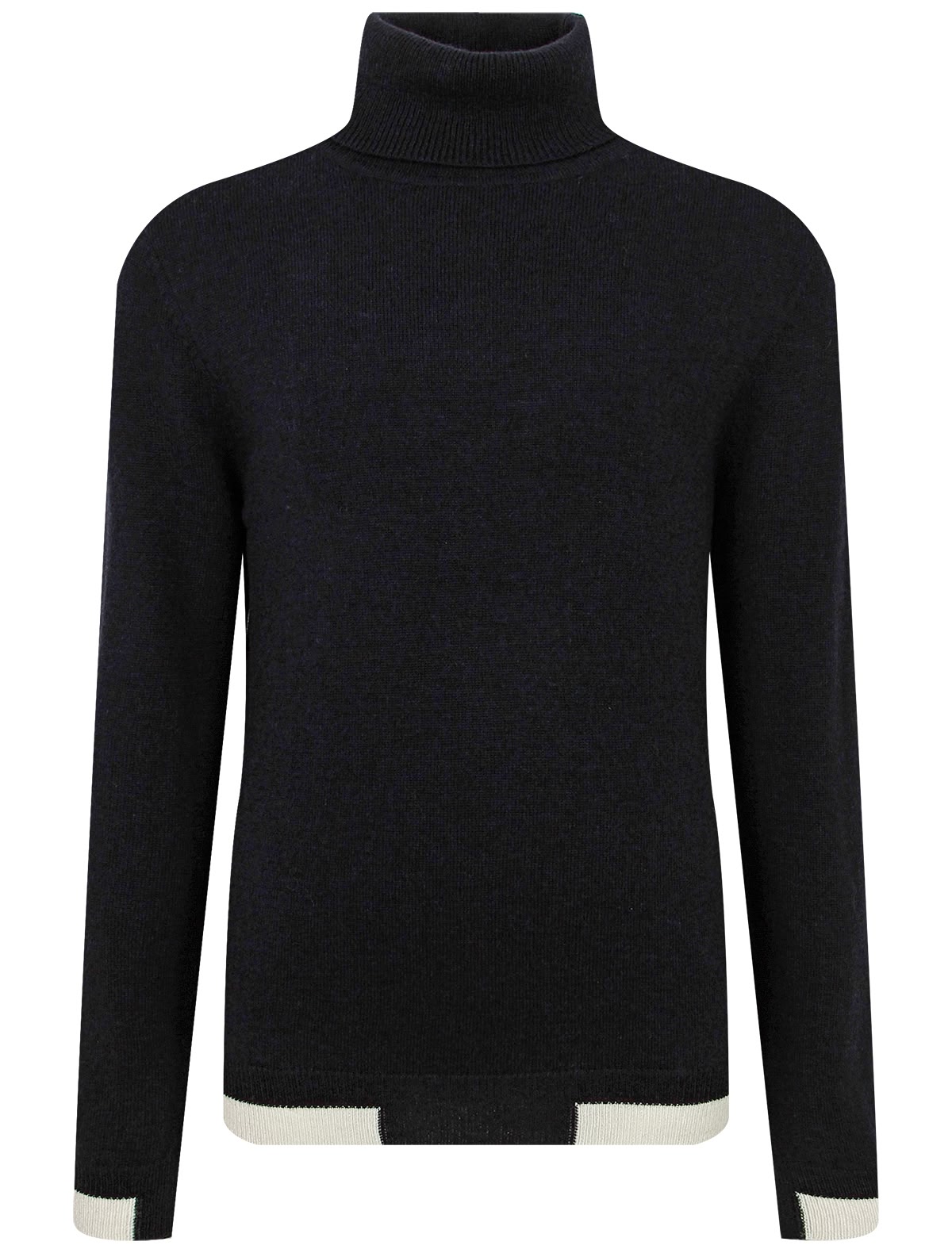 Синяя водолазка из шерсти и кашемира