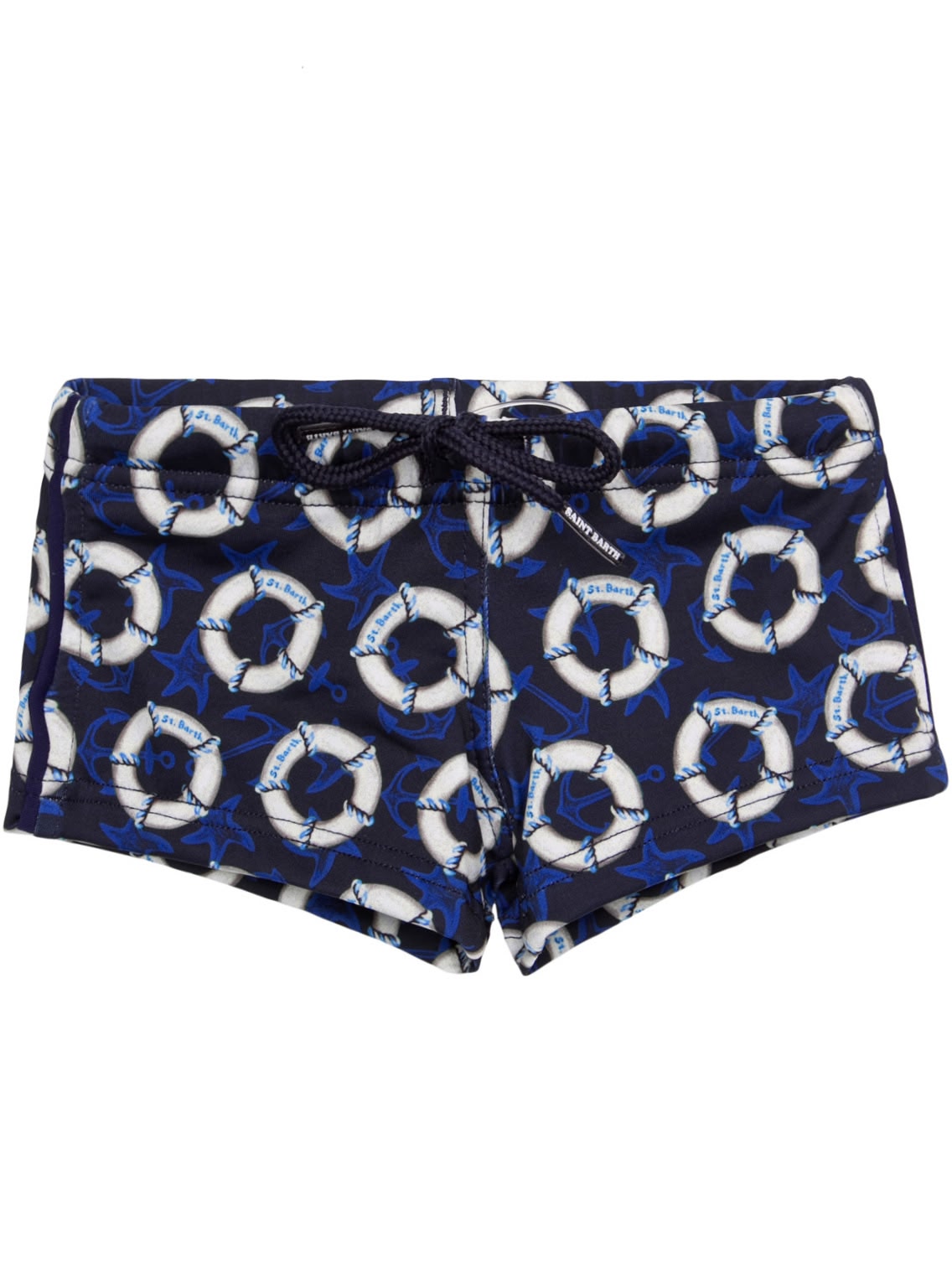 Плавки с принтом "спасательный круг" синие