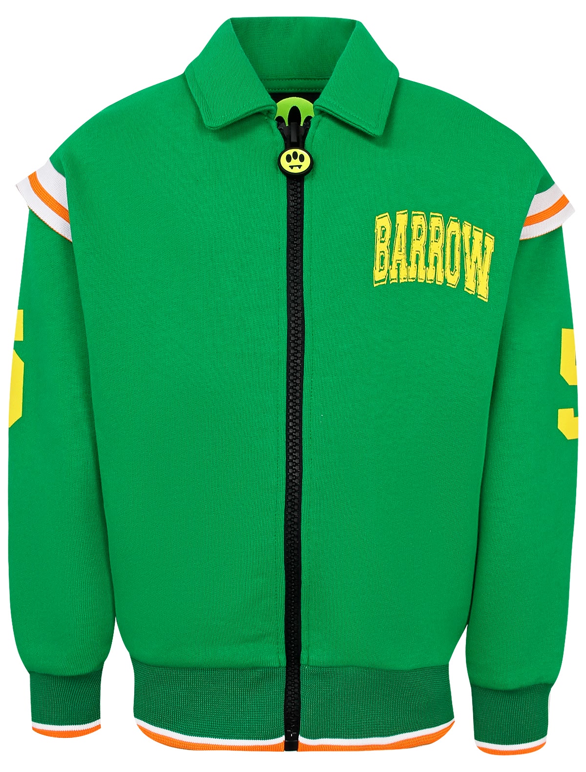 Зеленая толстовка с принтами