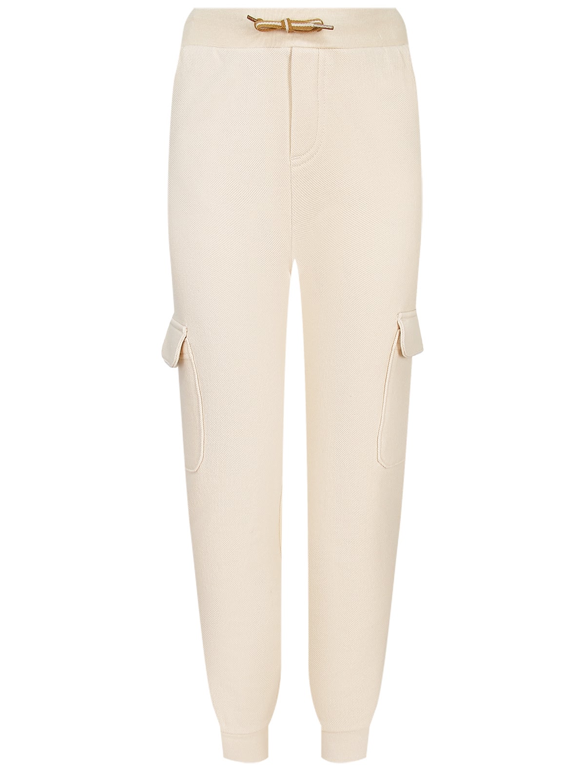 Кремовые спортивные брюки