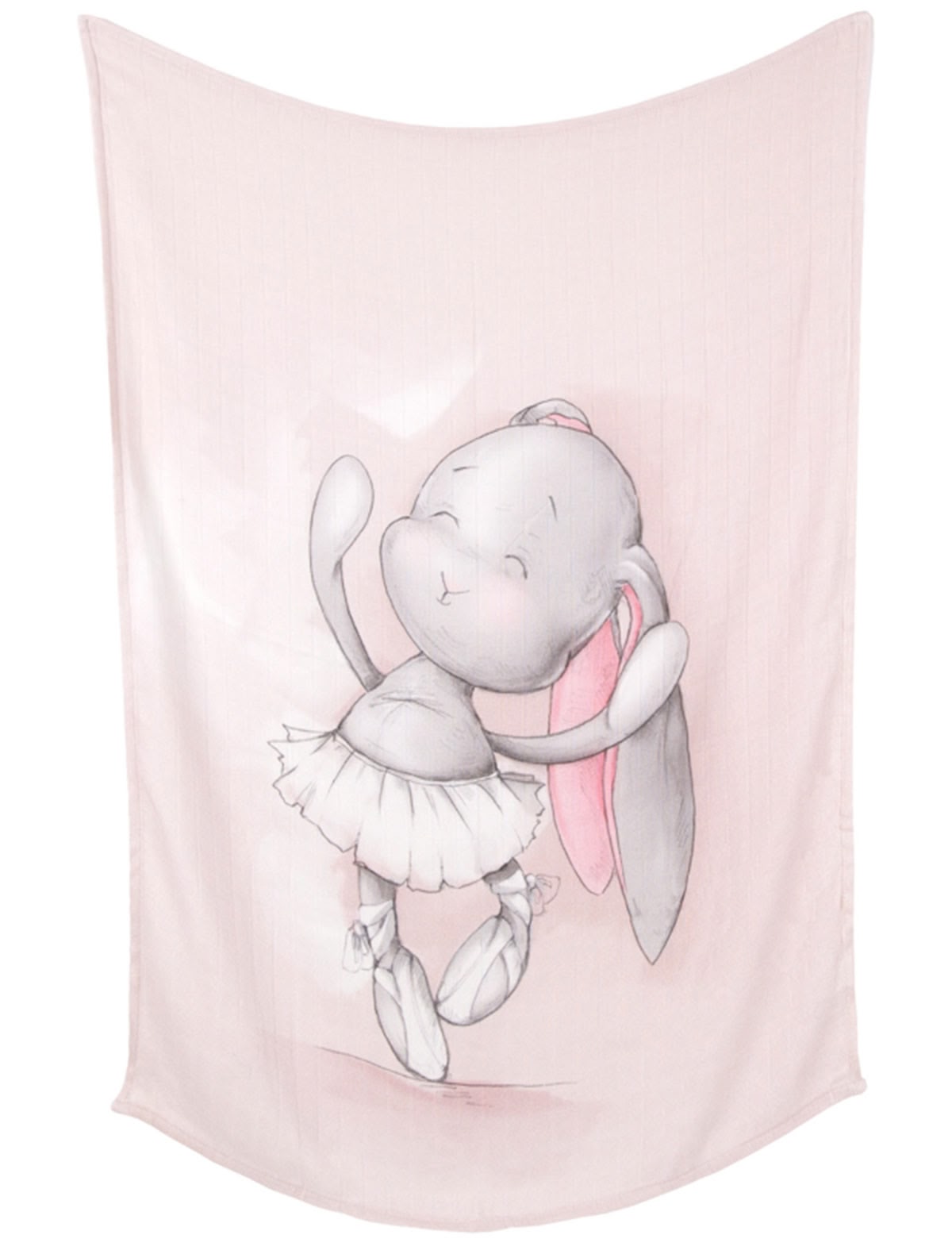 Розовый бамбуковый плед 70х100 см