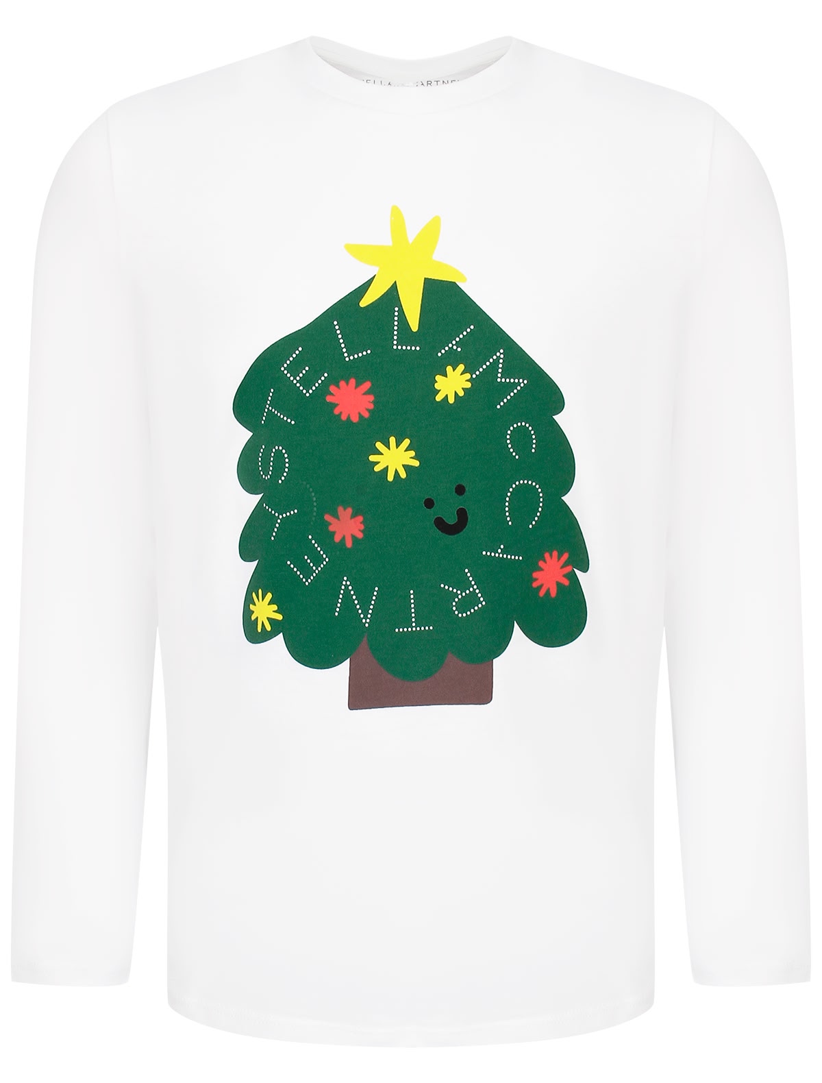 Лонгслив с принтом елка