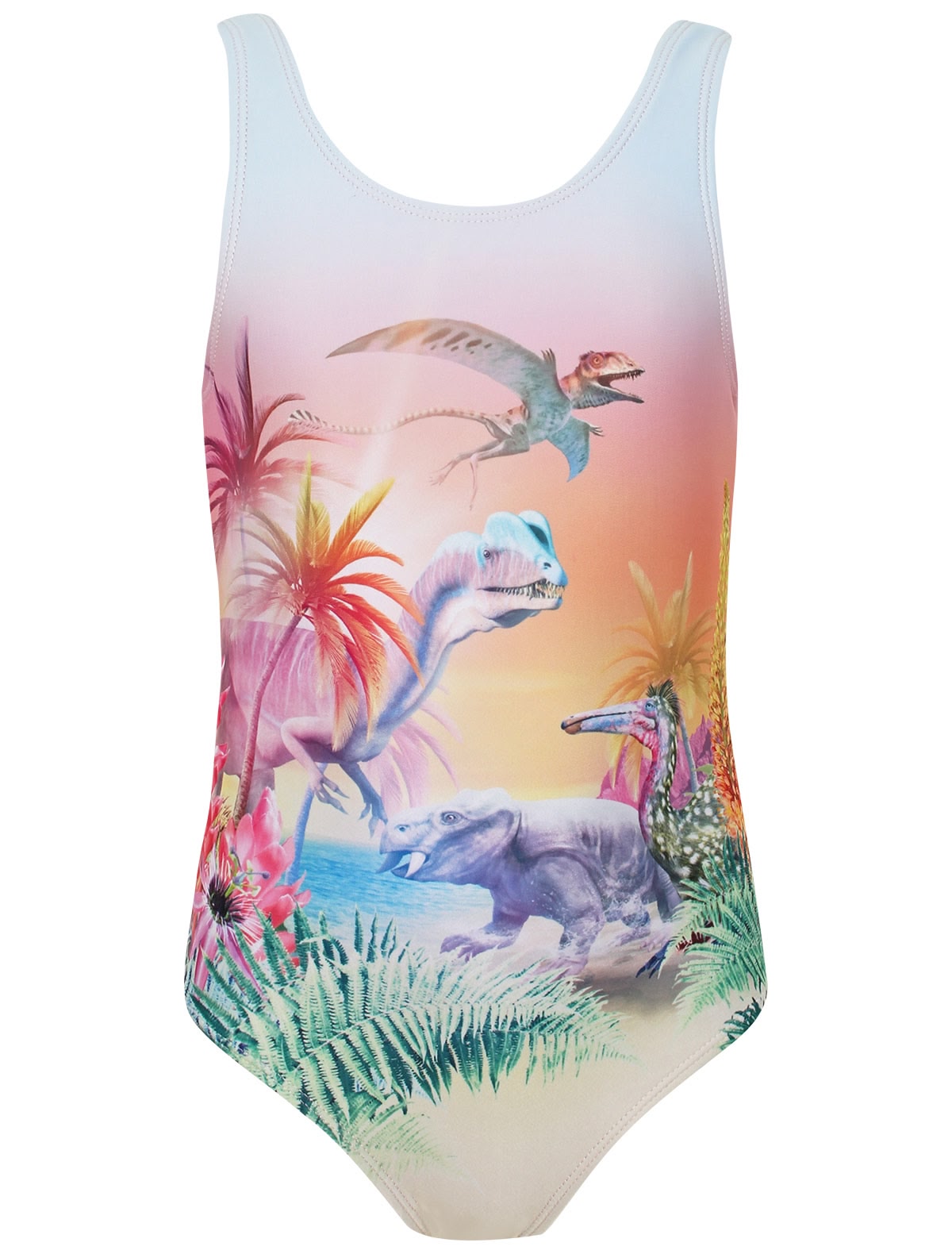 Слитный купальник с динозаврами