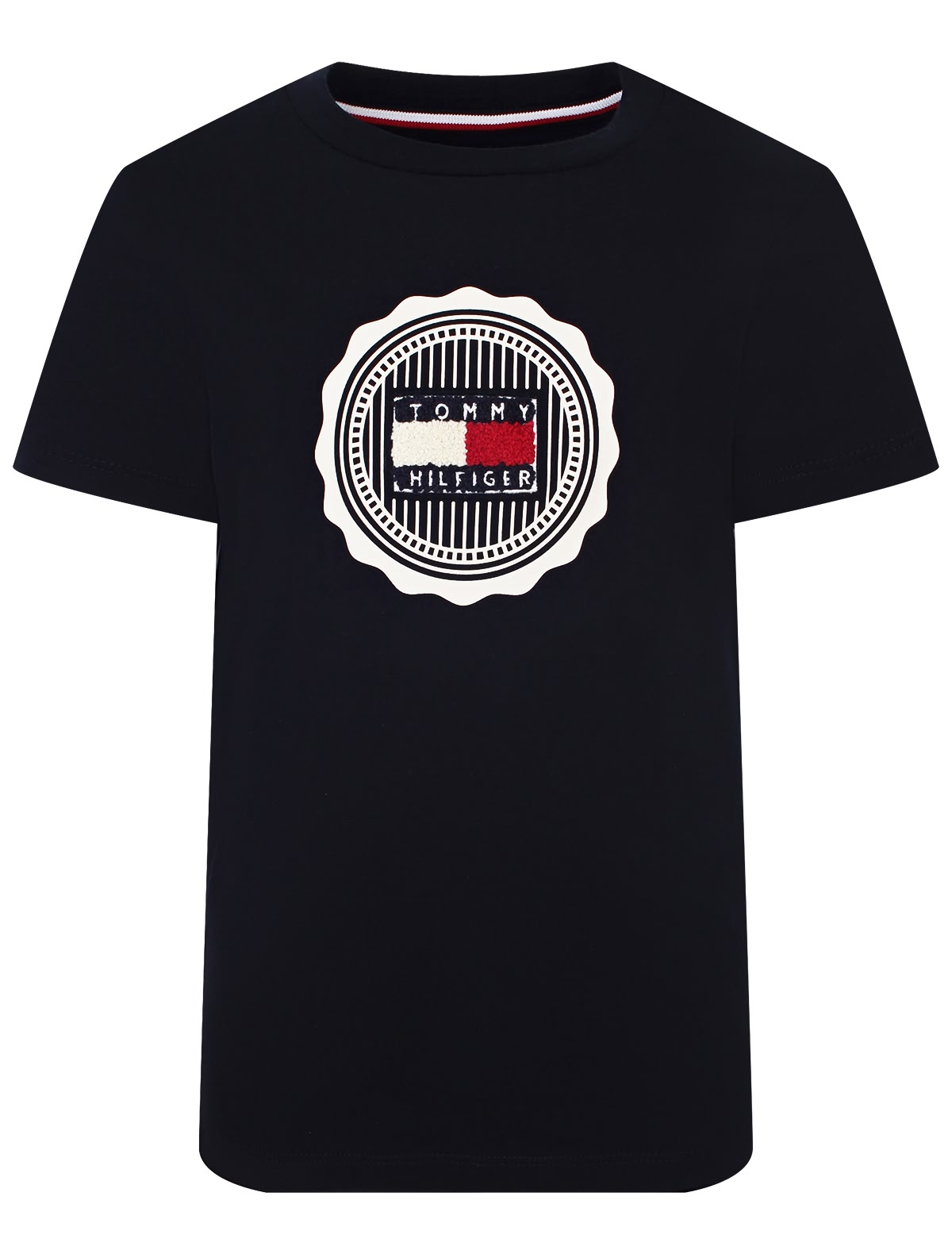 Футболка с круглым логотипом