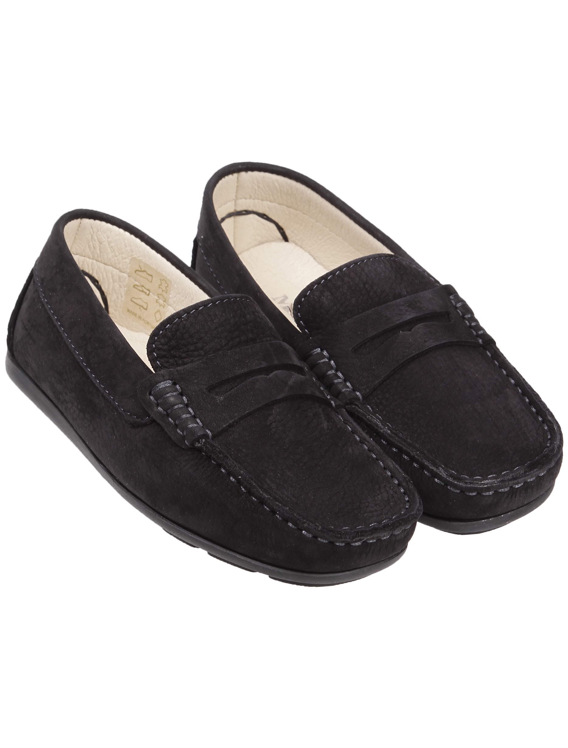 Синие замшевые мокасины