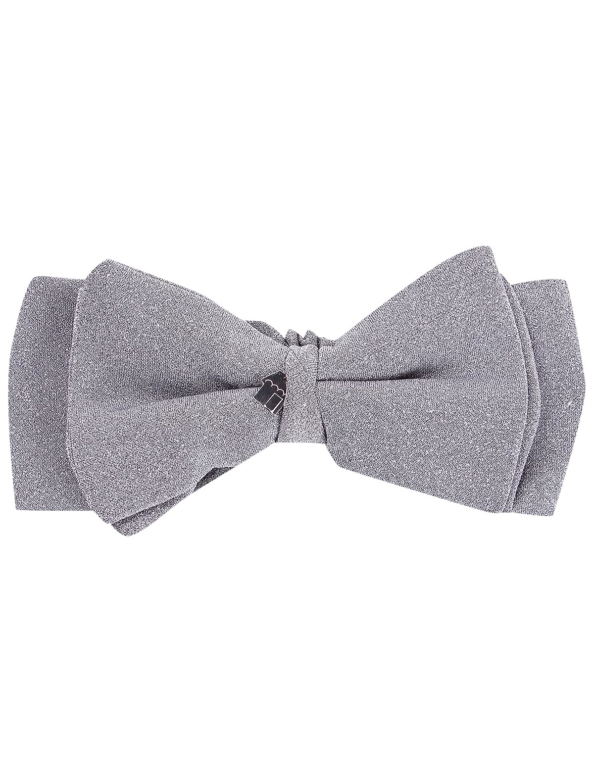 Повязка-бант серебряного цвета