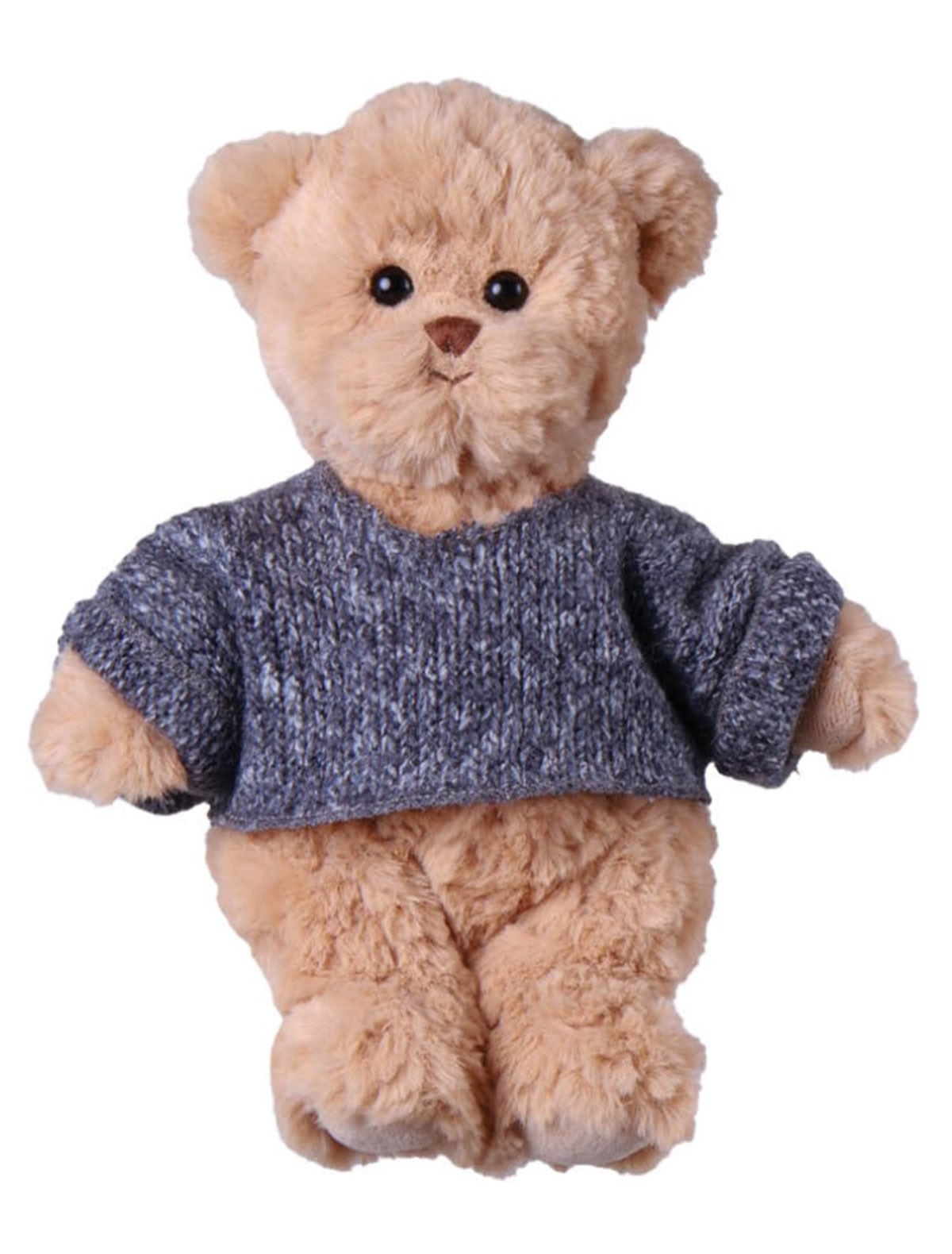 Плюшевый мишка в синем свитере