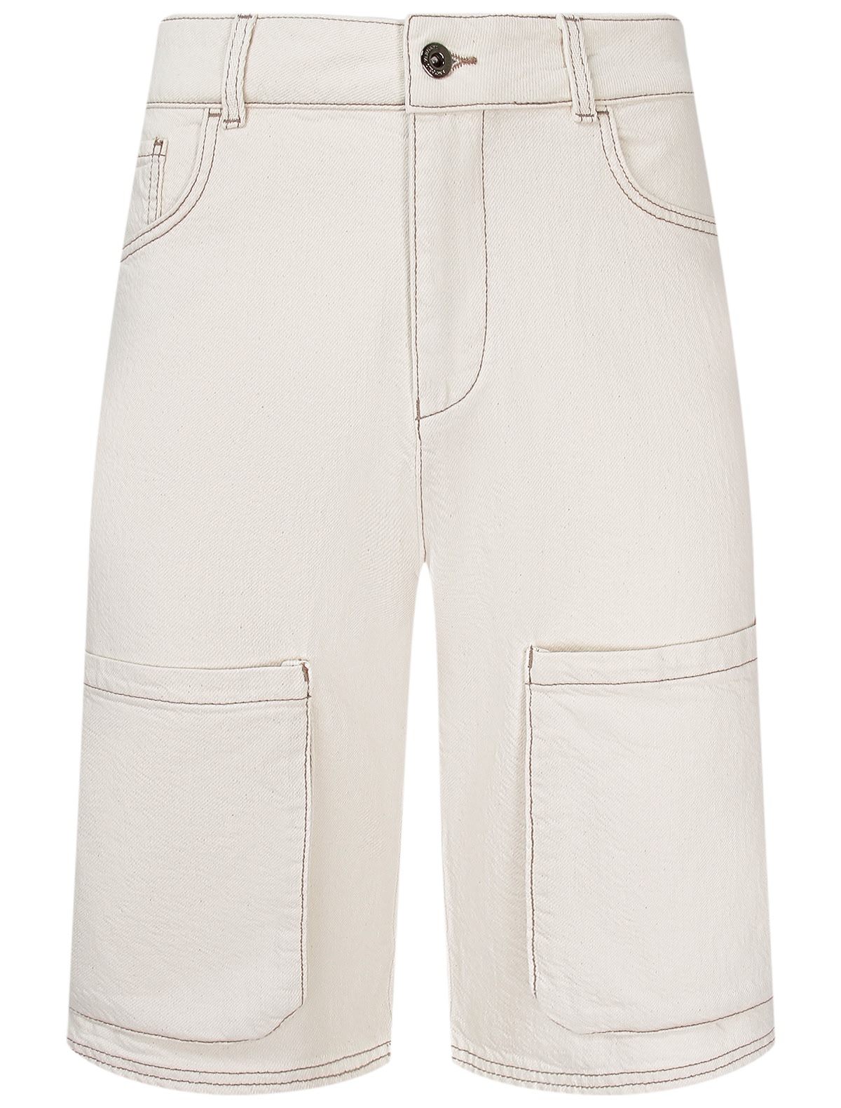 Кремовые джинсовые шорты