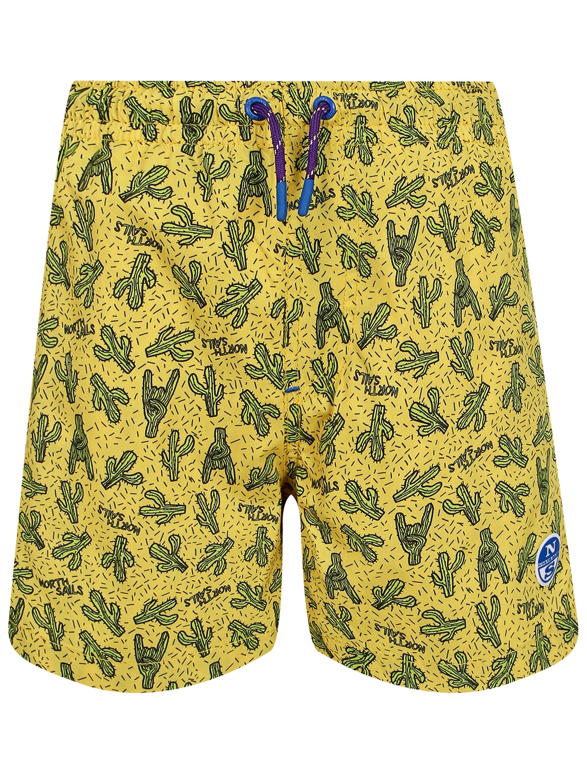 Пляжные шорты с принтом кактусы