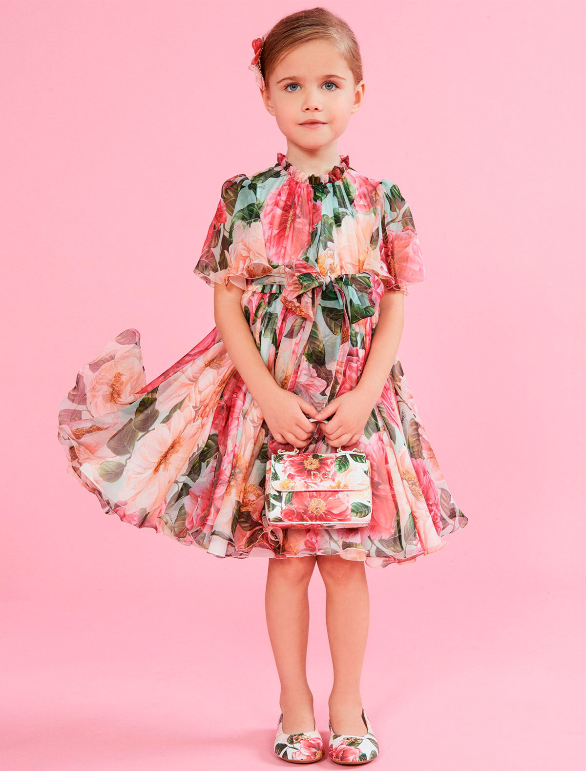 Платье Dolce & Gabbana 2282015, цвет розовый, размер 6 1054509175584 - фото 2