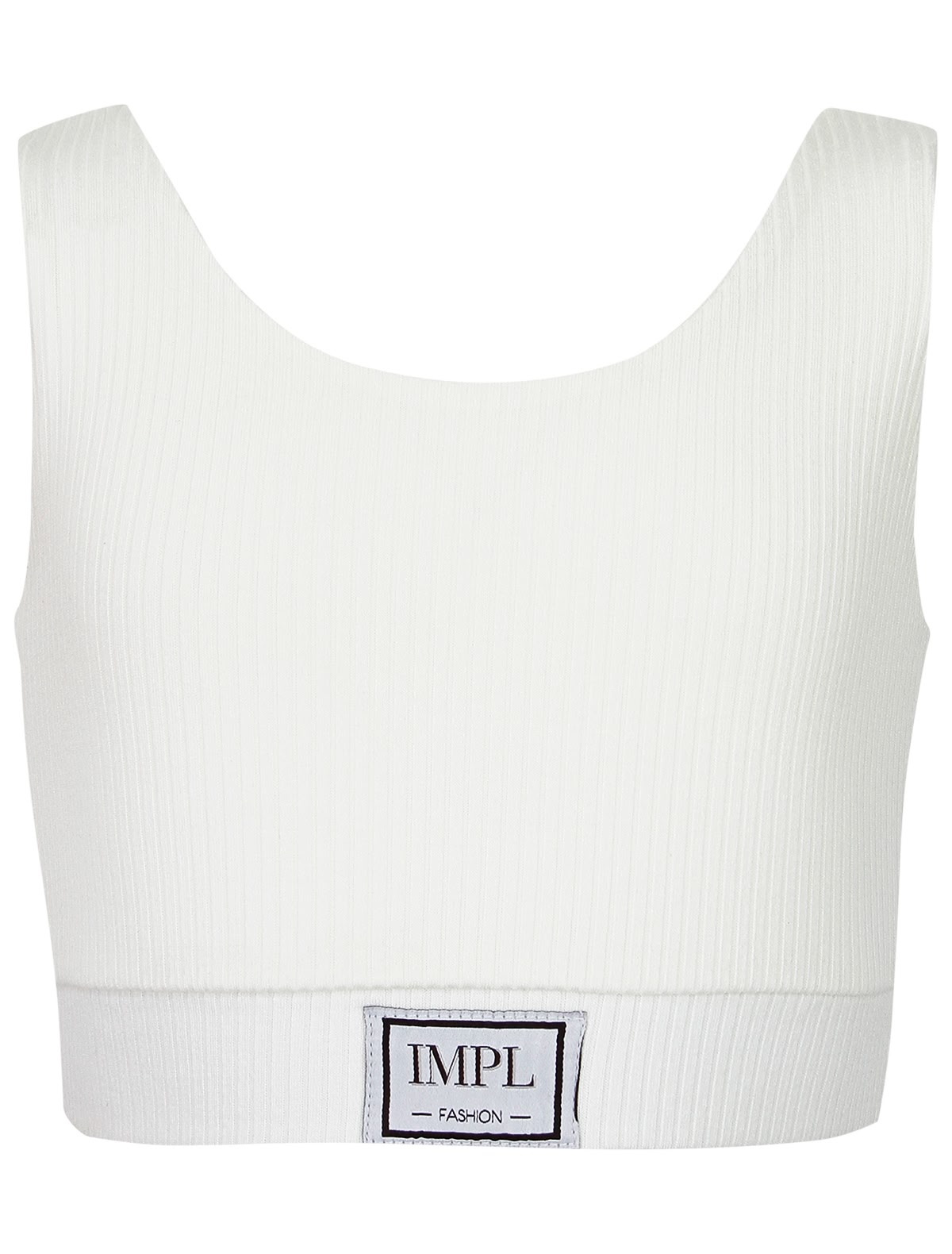 Укороченный белый топ