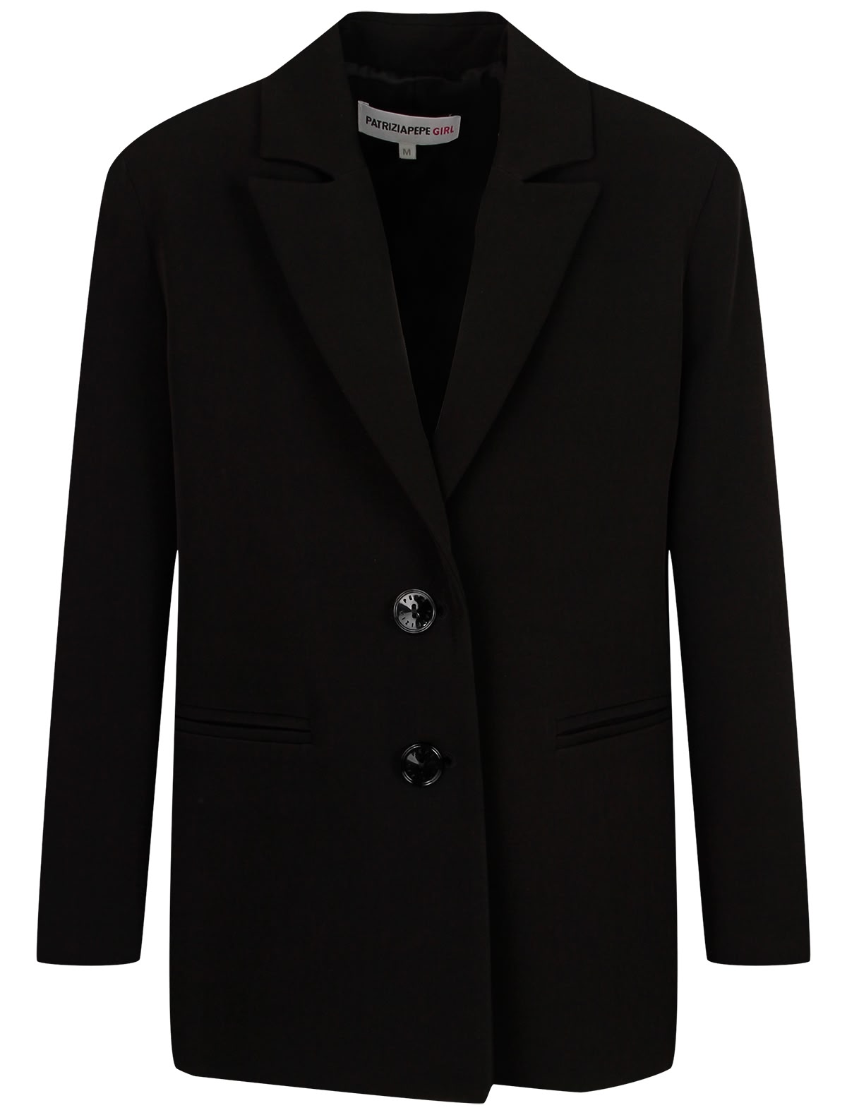 Черный однобортный пиджак