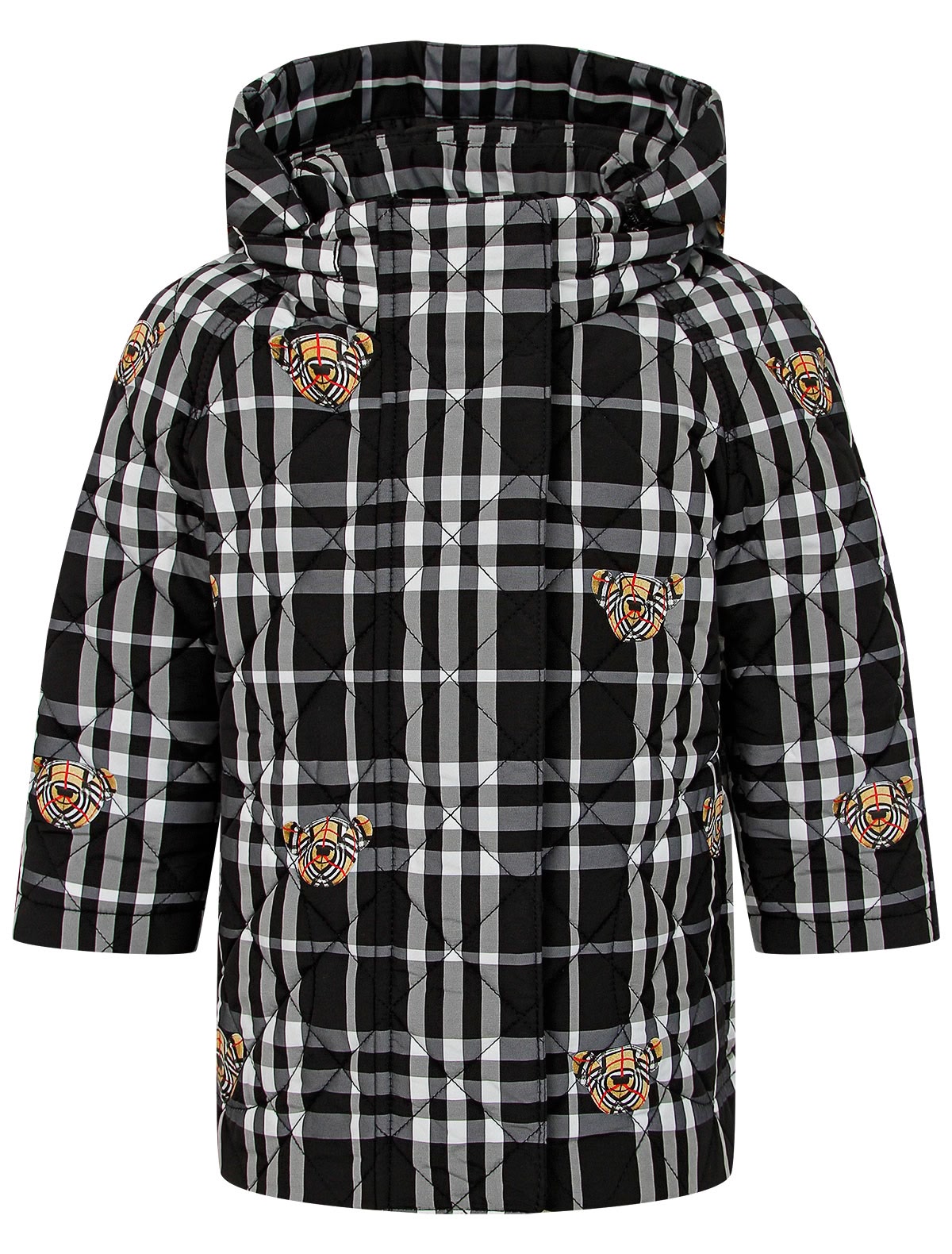 Куртка в клетку с принтом Thomas bear