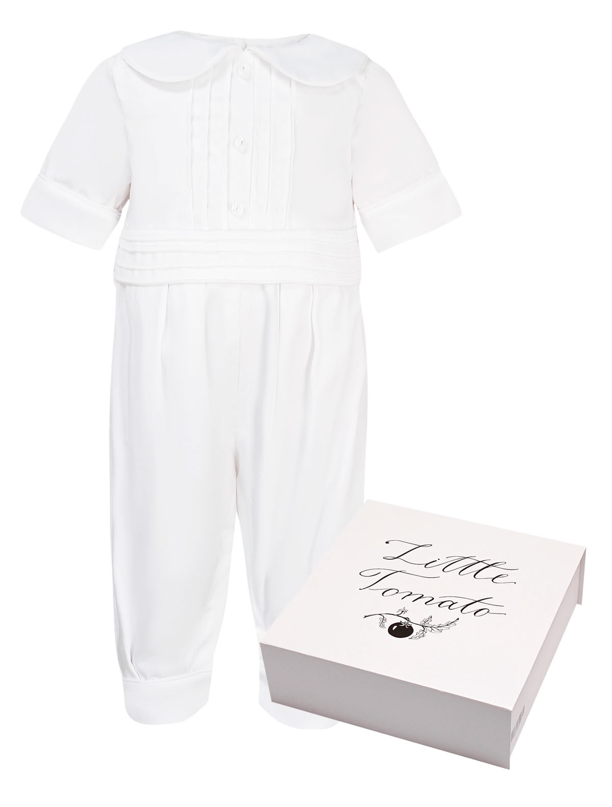 Комбинезон крестильный белый