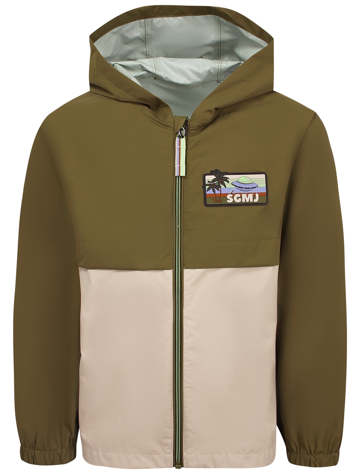 Двухцветная ветровка