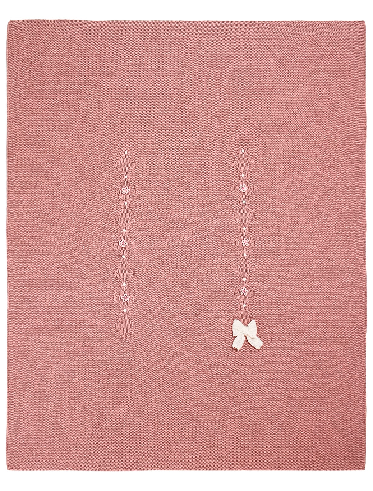 Кашемировый плед с бантиком