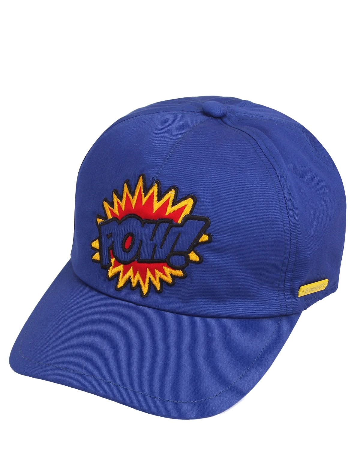 Синяя кепка с нашивкой