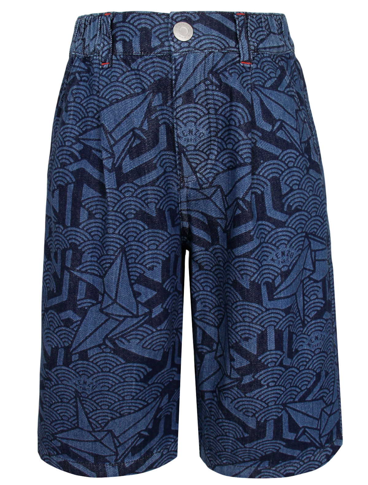 Джинсовые шорты с принтом