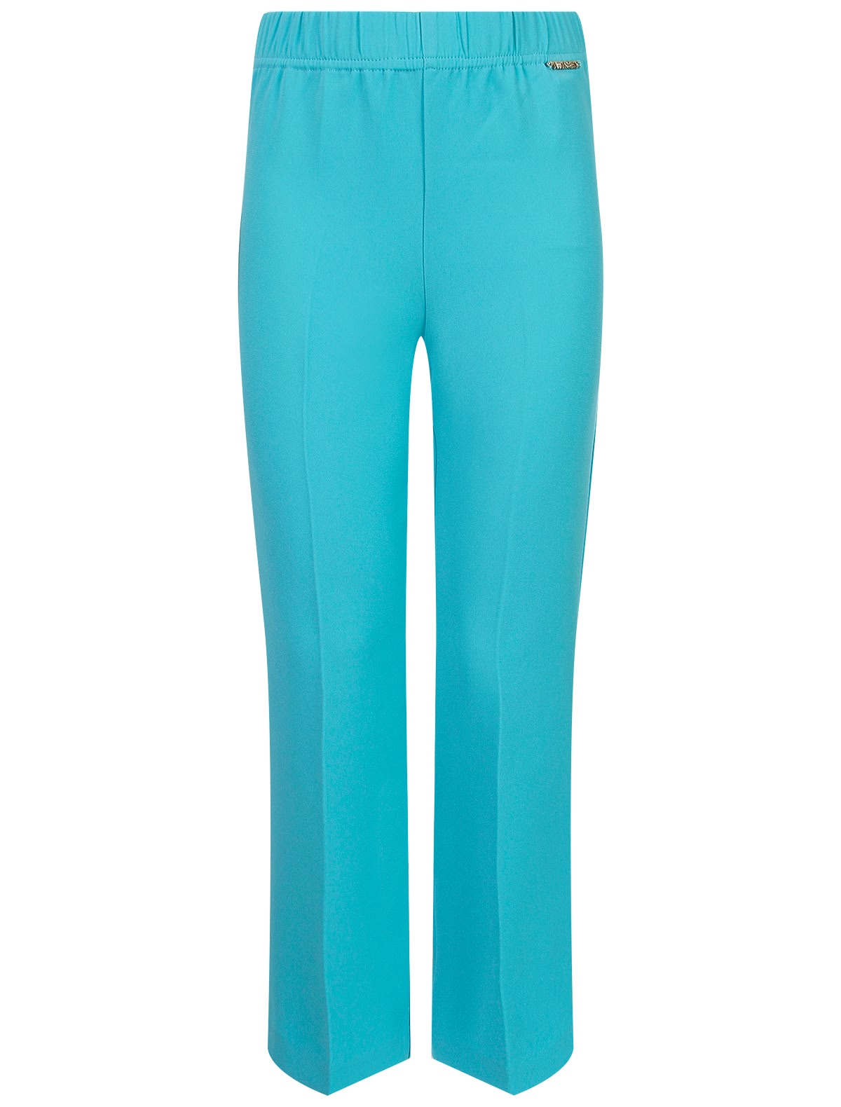 Голубые брюки клеш