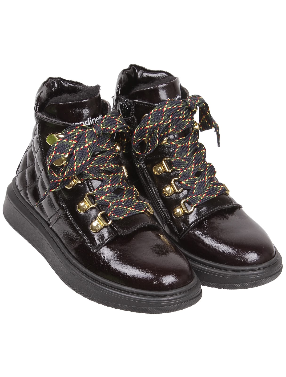 Стеганые кеды из натуральной кожи