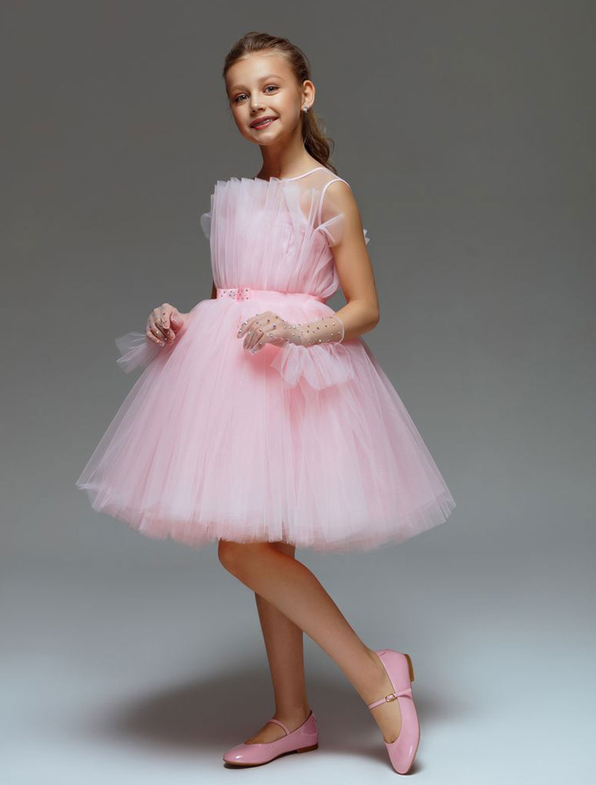 Платье SASHA KIM 2360442, цвет розовый, размер 4 1054609187913 - фото 3