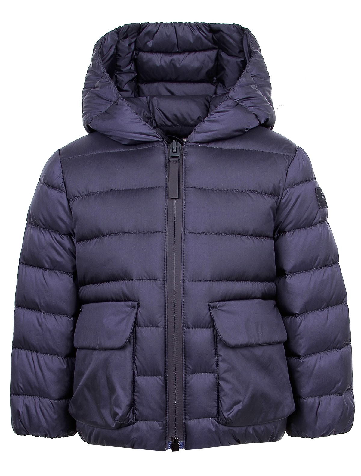 Куртка с капюшоном и объемными рукавами