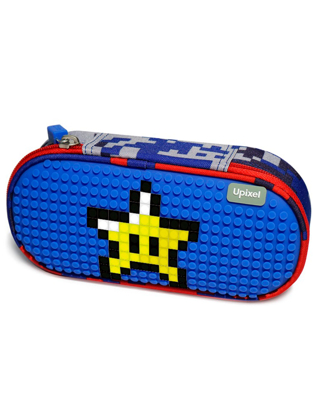 Пиксельный пенал школьный - super class Upixel Pencil Case (небесно синий