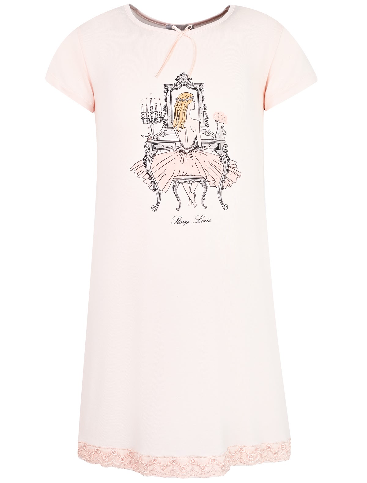 Ночная рубашка с принтом из модала