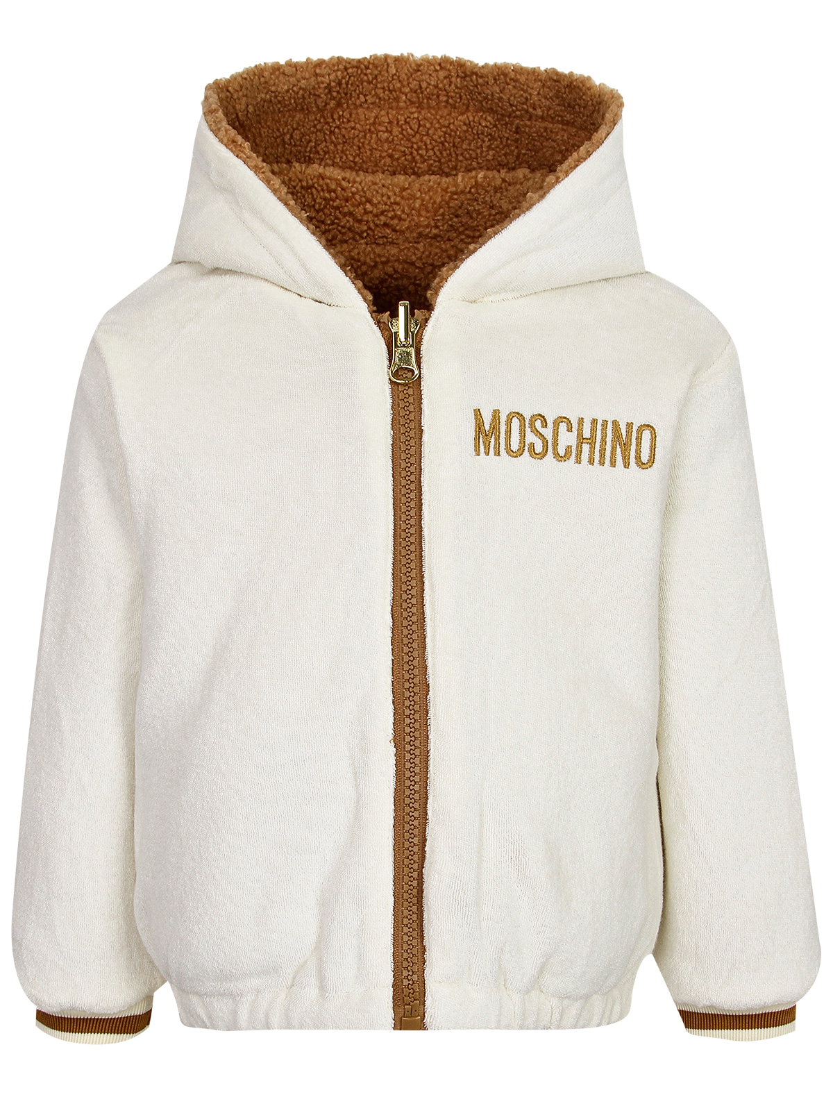 Куртка меховая Moschino 2597837, цвет коричневый, размер 3 4234529380053 - фото 2