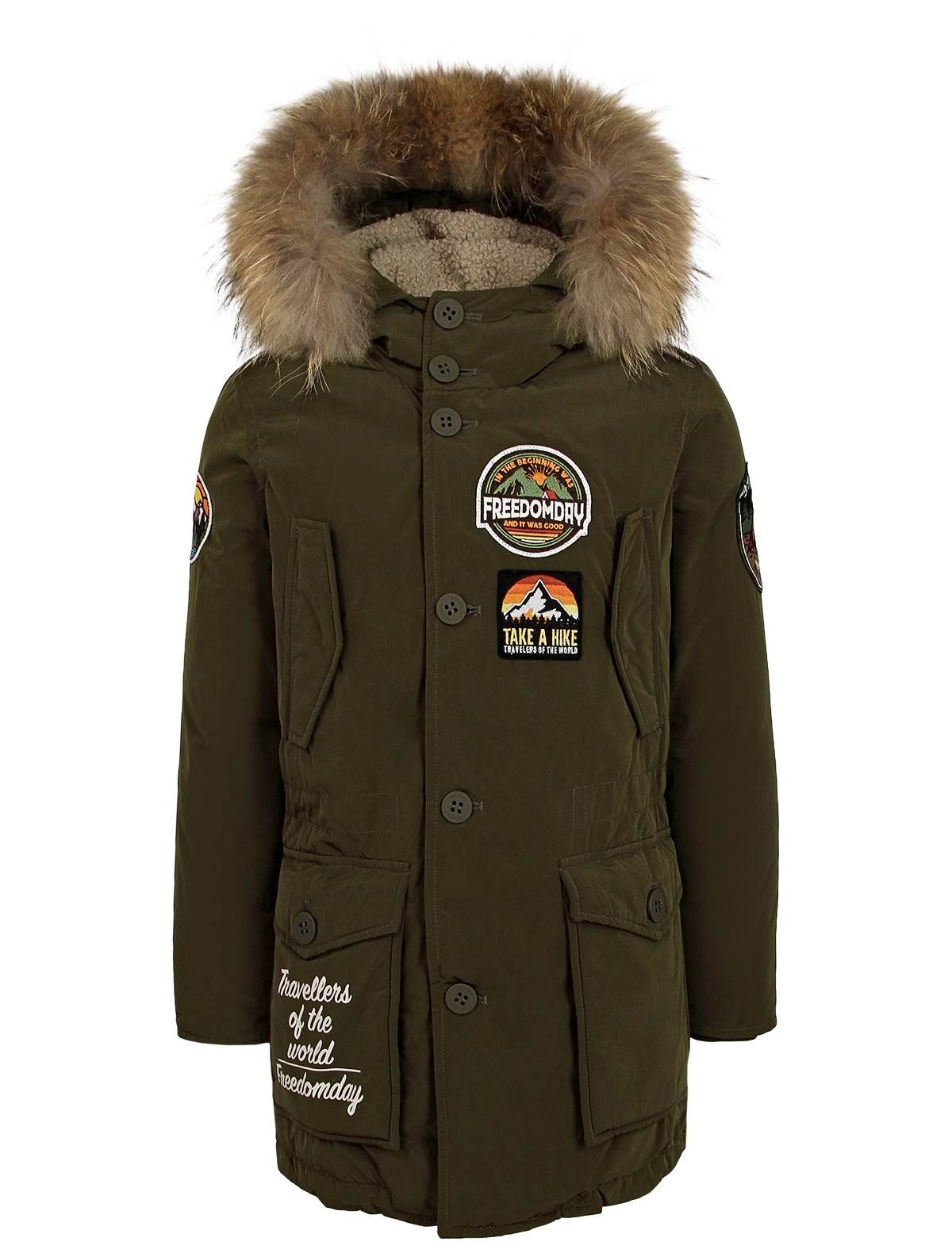 Парка с меховым воротником