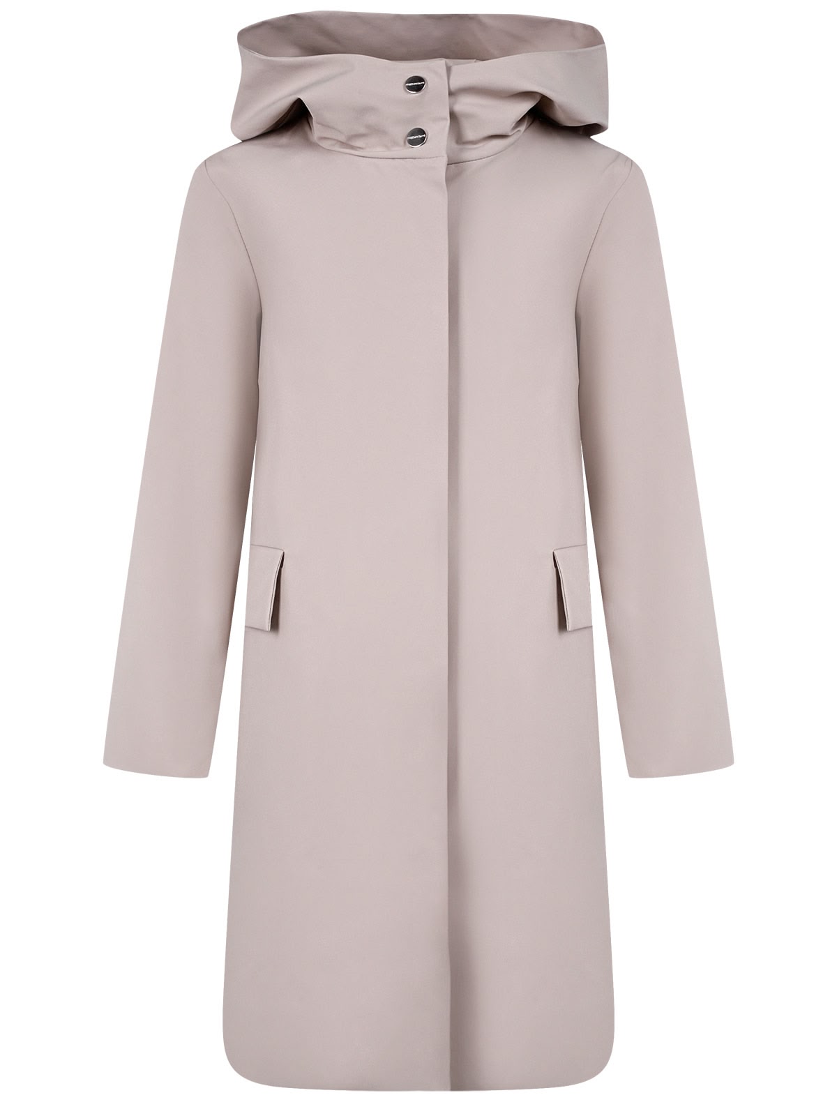 Бежевый Плащ с капюшоном