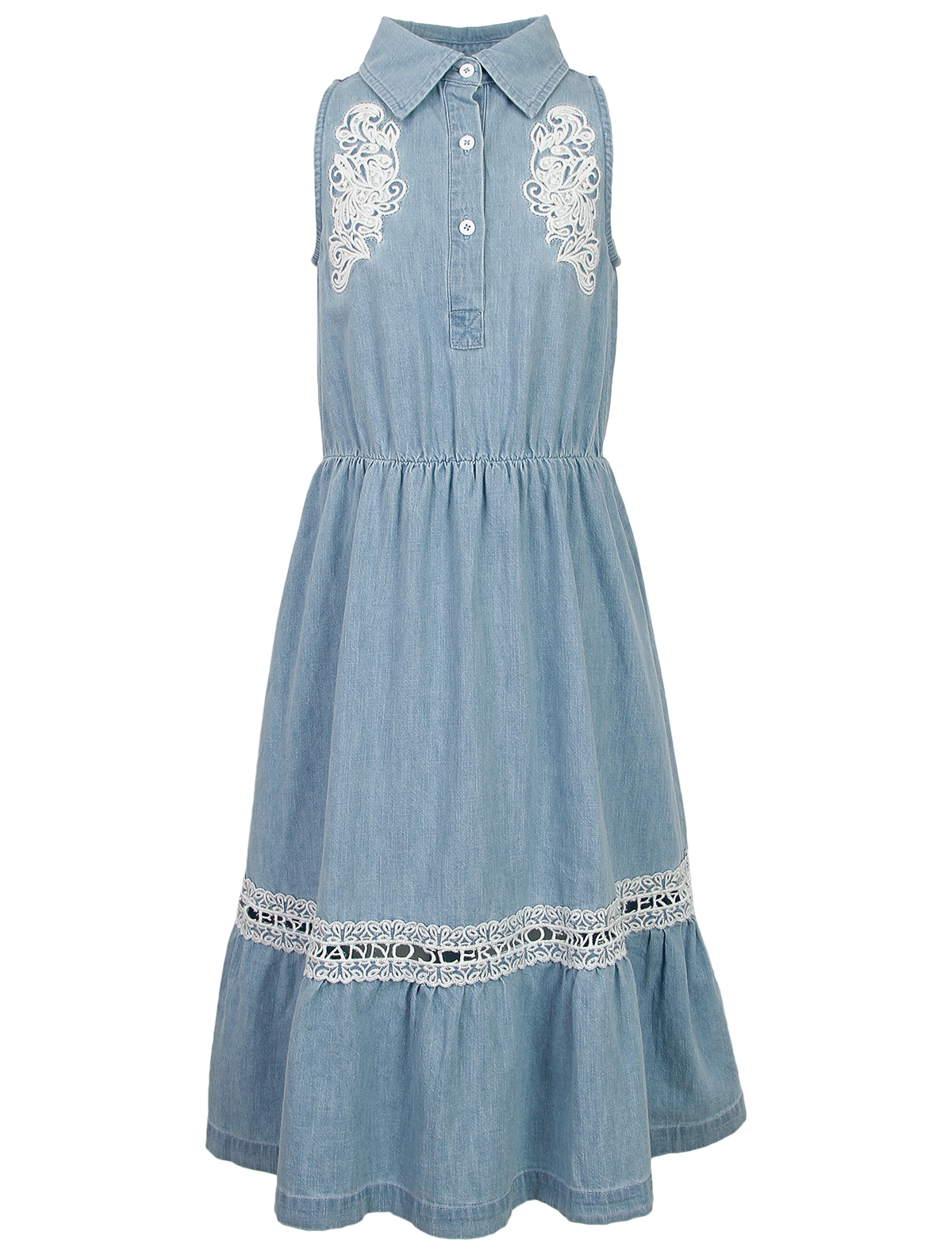 Платье Ermanno Scervino 2671930, цвет голубой, размер 7 1054609414941 - фото 1