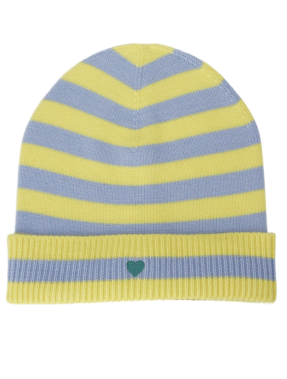 Полосатая шапка из шерсти