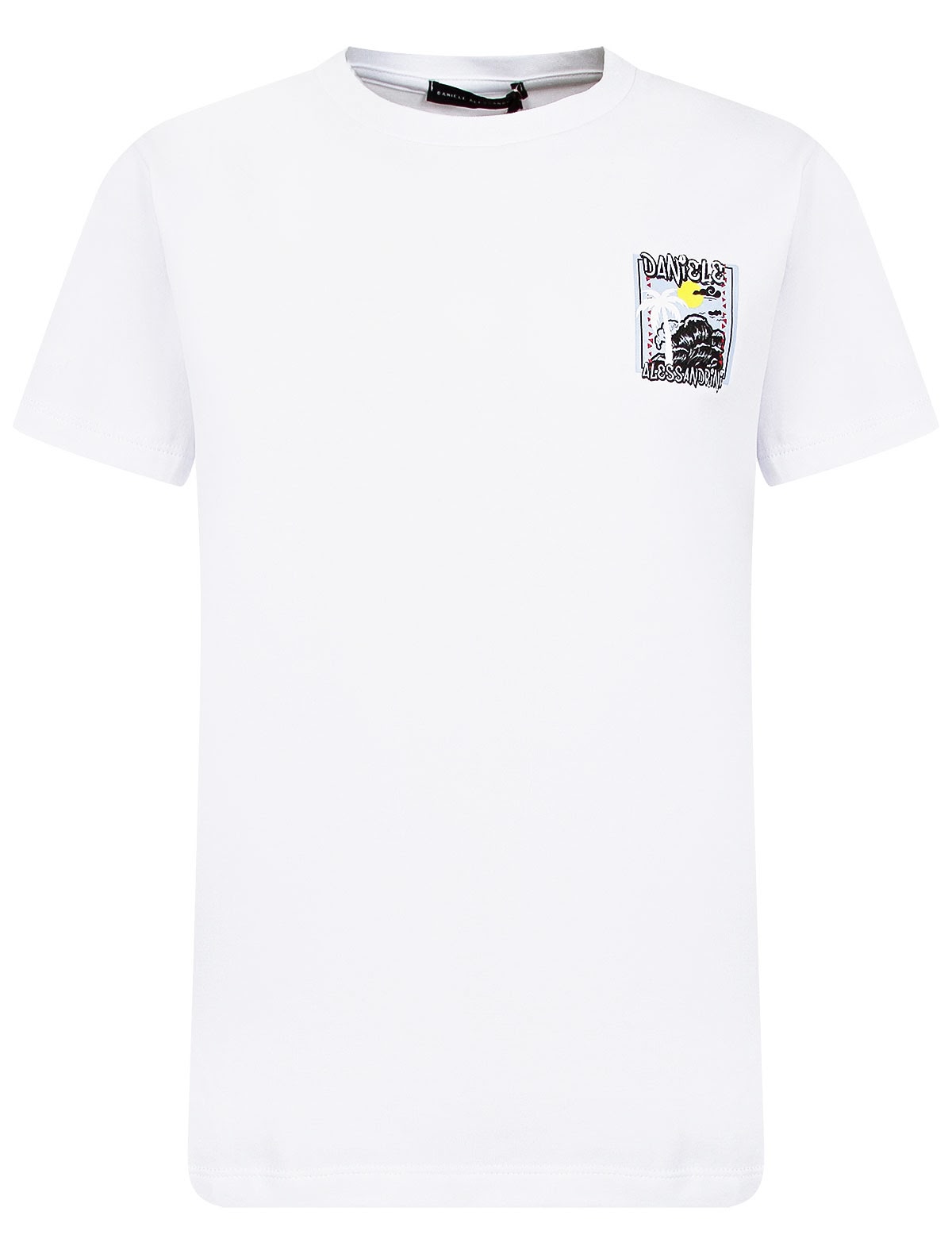 Белая Футболка с крупным логотипом на спине