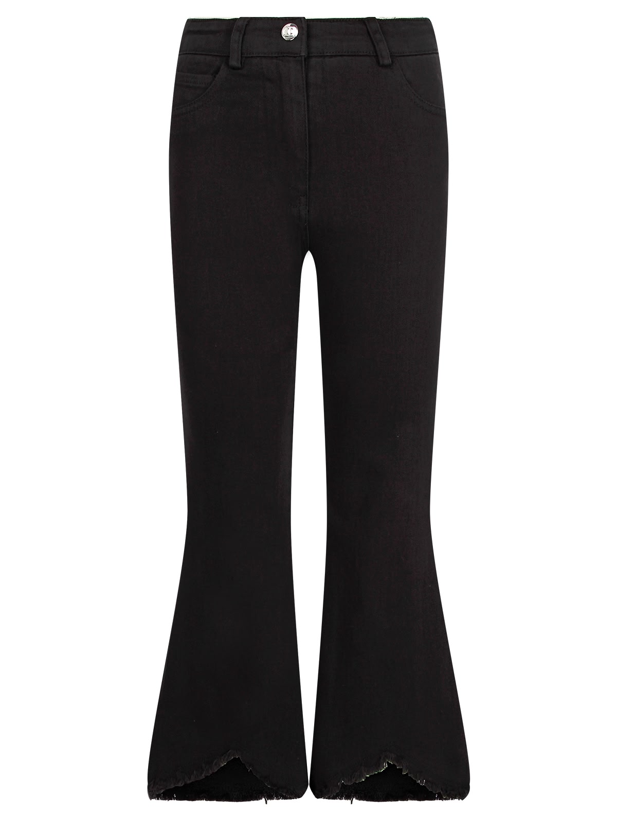 Брюки-клёш с необработанным краем