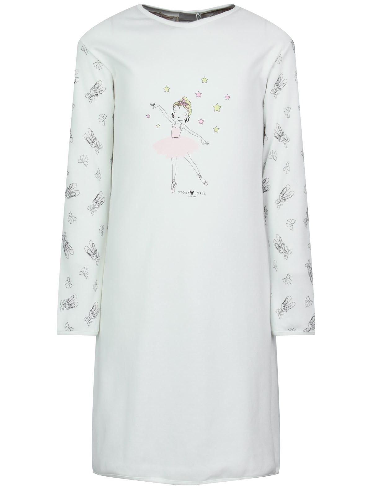 Ночная рубашка с принтом балерина