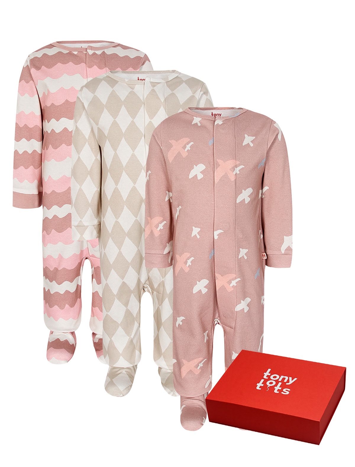 Набор из з-х комбинезонов с узорами