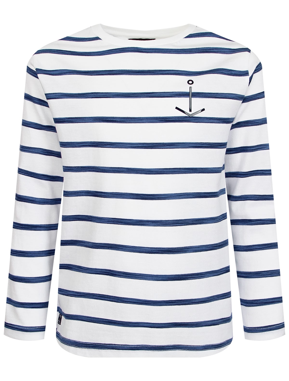 Лонгслив в полоску с якорем