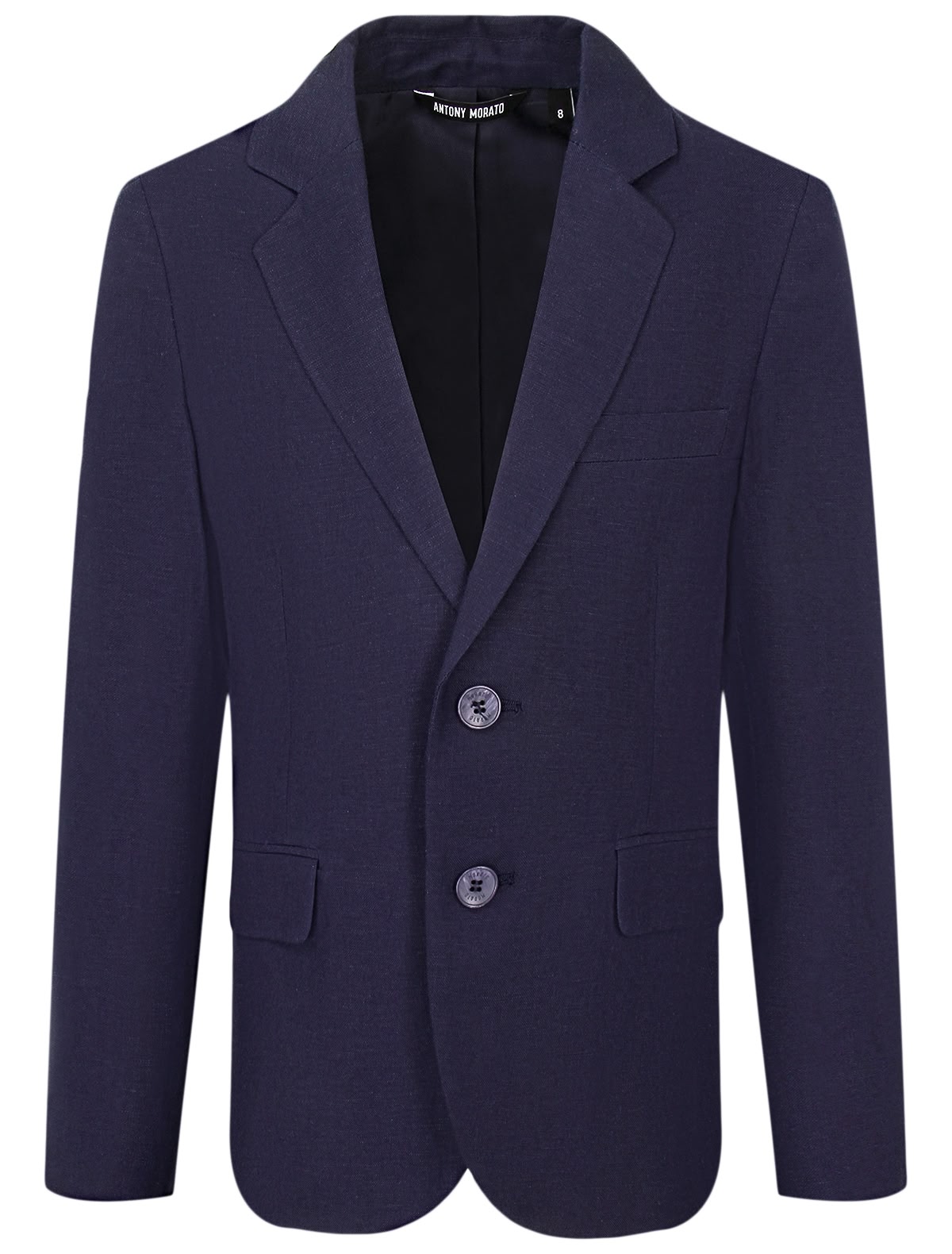 Темно-синий однобортный пиджак