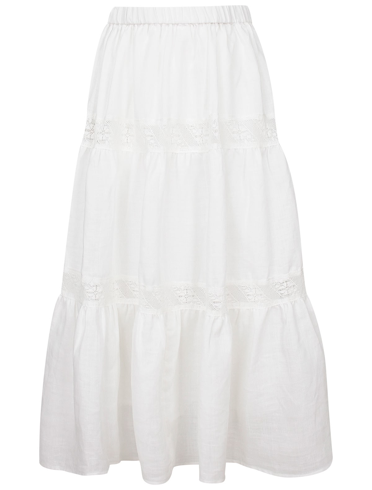 Длинная белая юбка