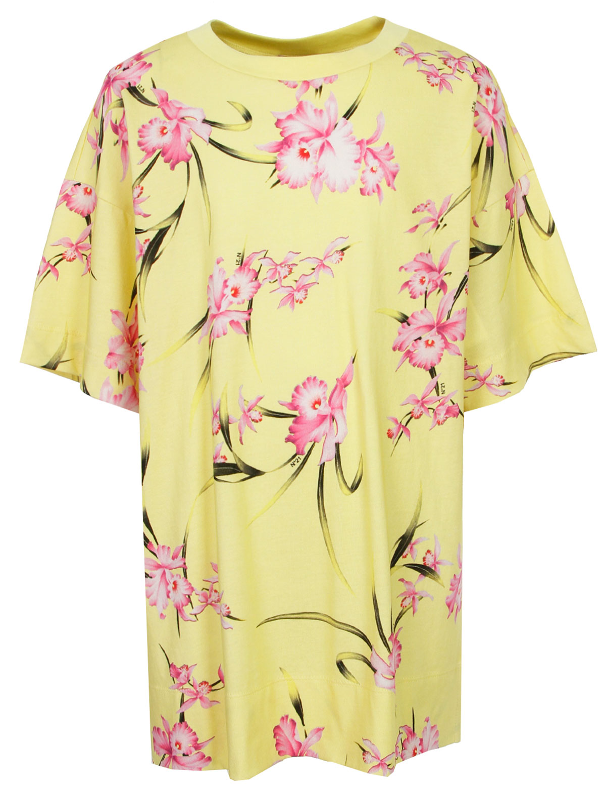 Платье-футболка с цветами