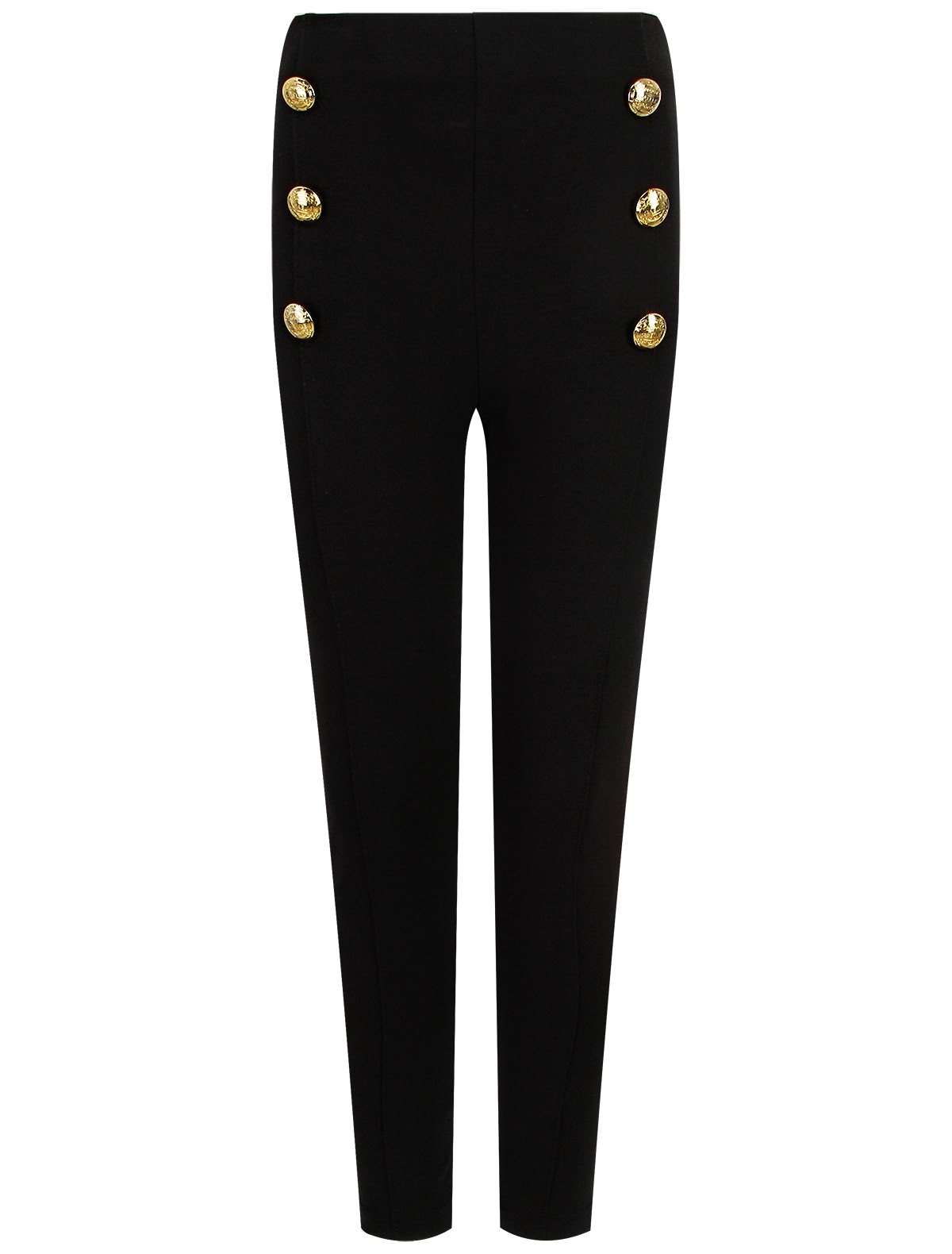Узкие брюки с декоративными пуговицами