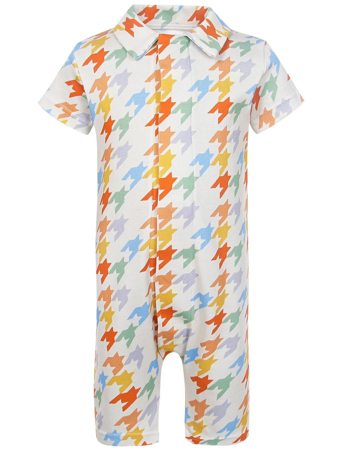 Песочник с принтом разноцветная гусиная лапка