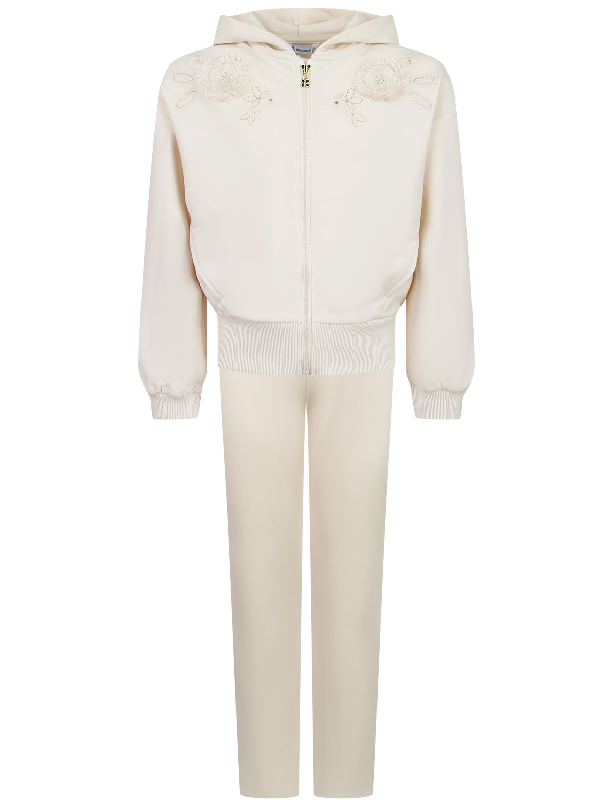 Кремовый спортивный костюм