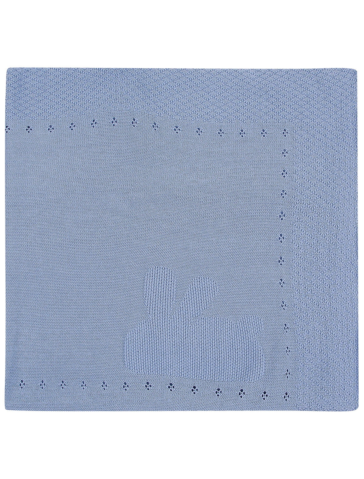 Голубой плед 100x80 см