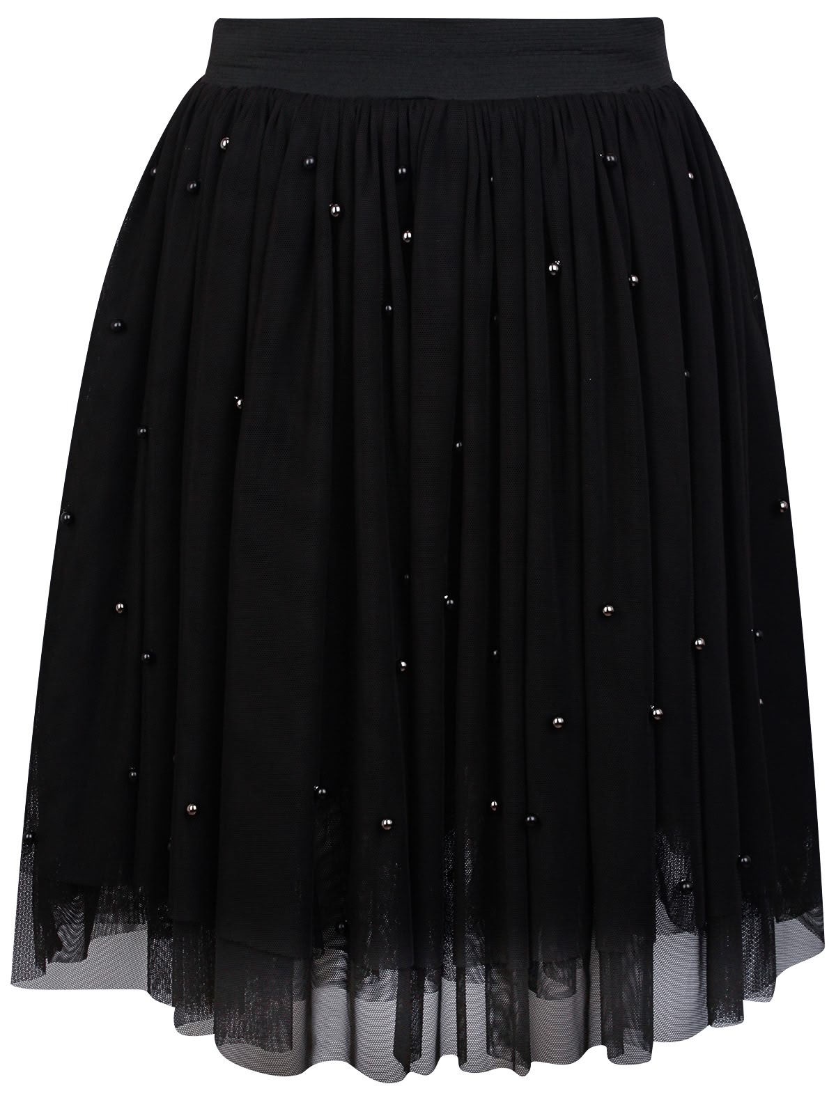 Юбка-пачка с бусинами