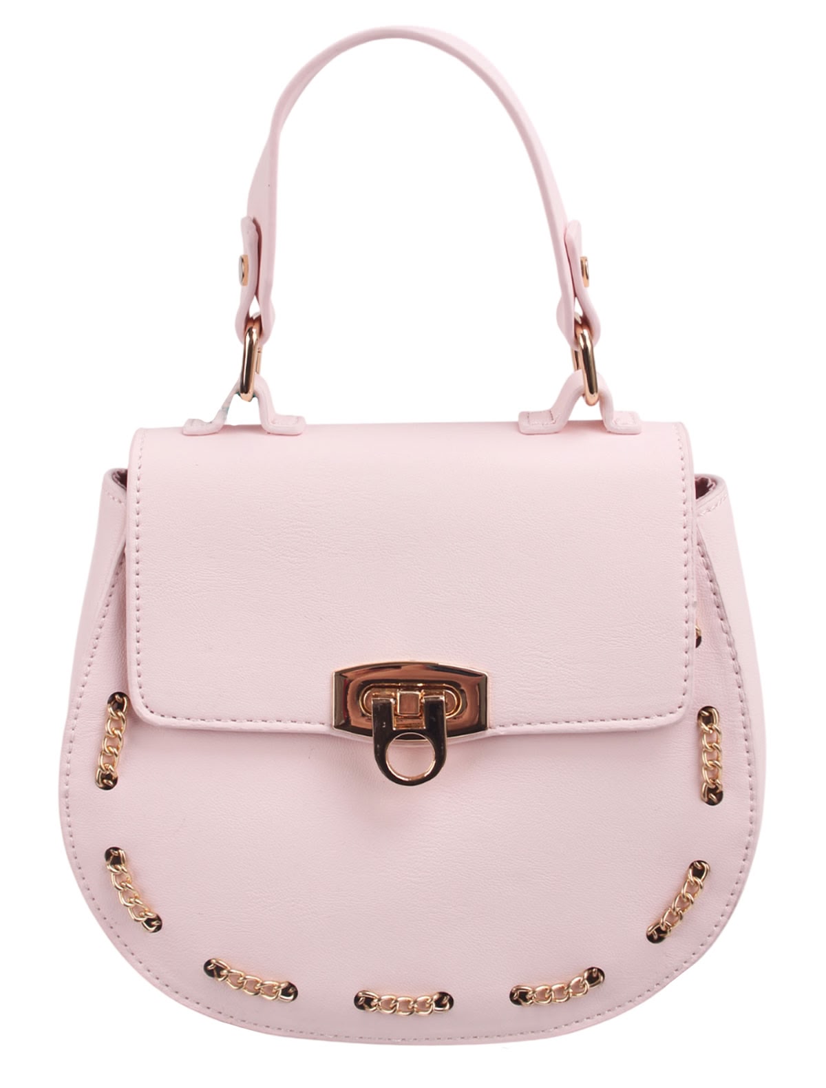 Розовая сумка с цепочкой