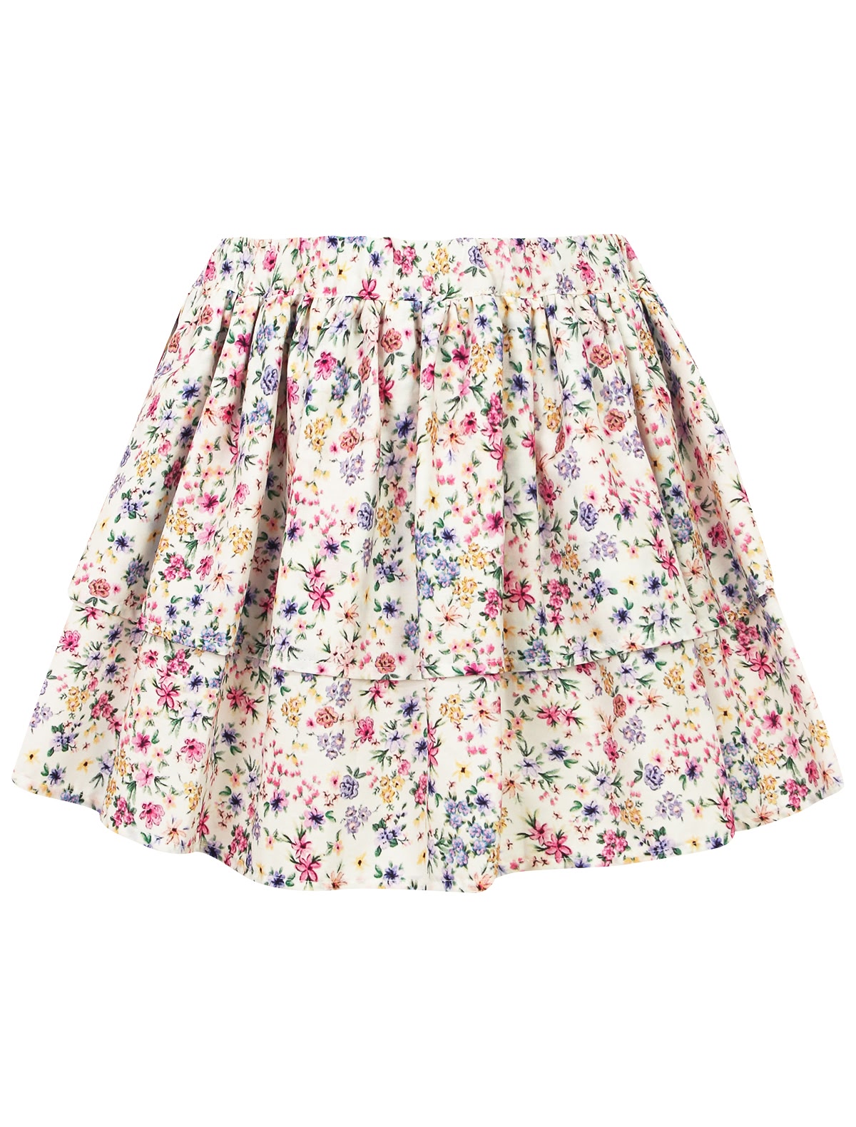 Хлопковая юбка с цветами