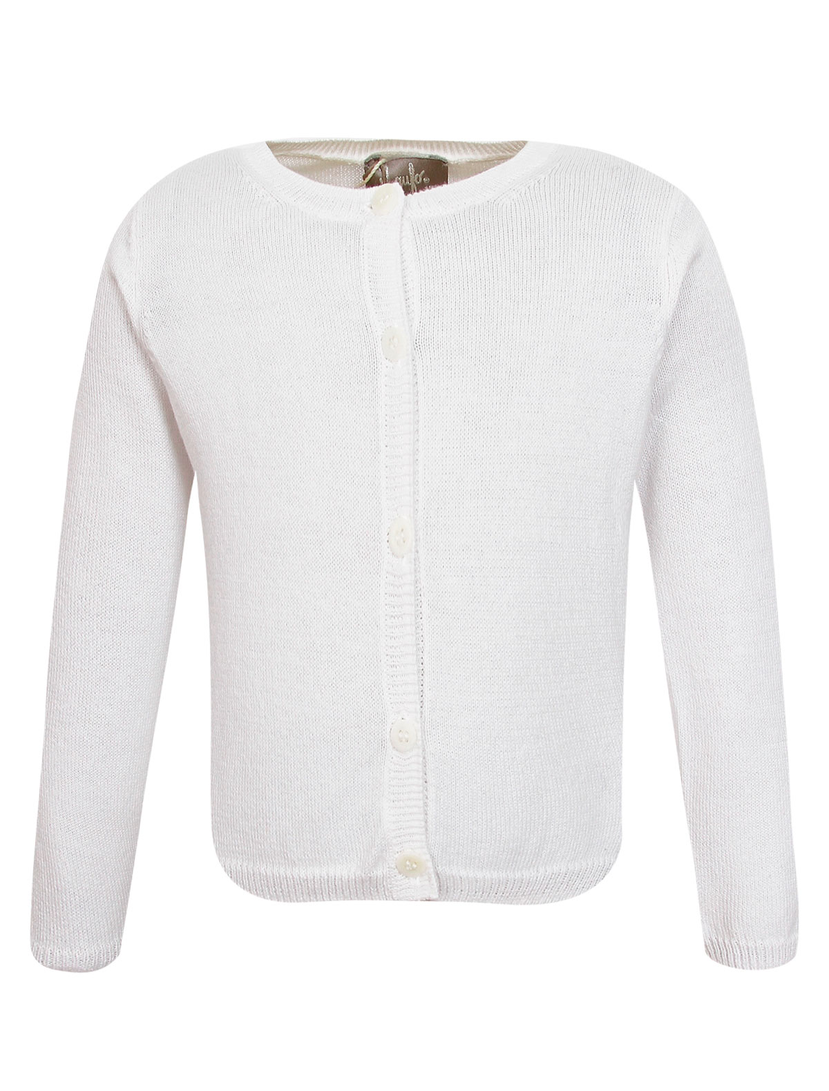 Белый кардиган из хлопка
